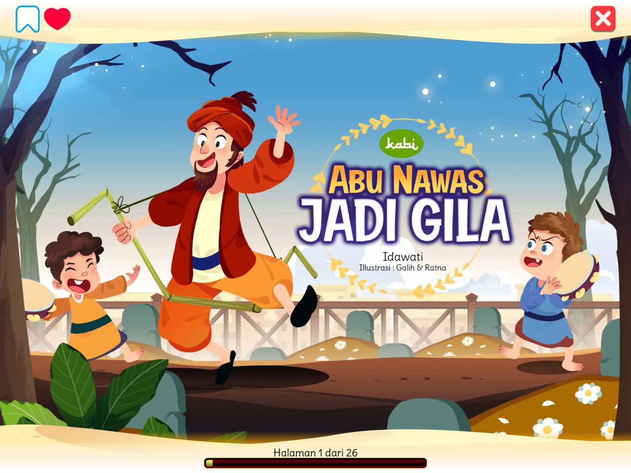 Review App Kabi dan Buku “Abu Nawas Jadi Gila”